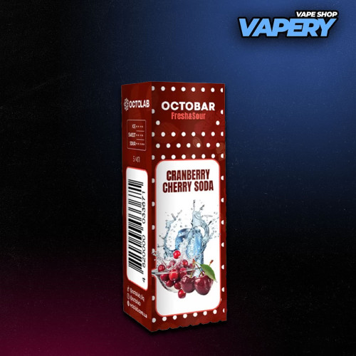 Жидкость Octobar Fresh&Sour 10 мл - Cranberry Cherry Soda Со вкусом Клюквы, Вишни, Содовой (Набор)