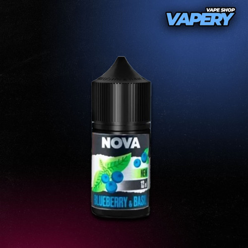 NOVA Salt 30 мл - Blueberry Basil Зі смаком Базиліку, Лохини